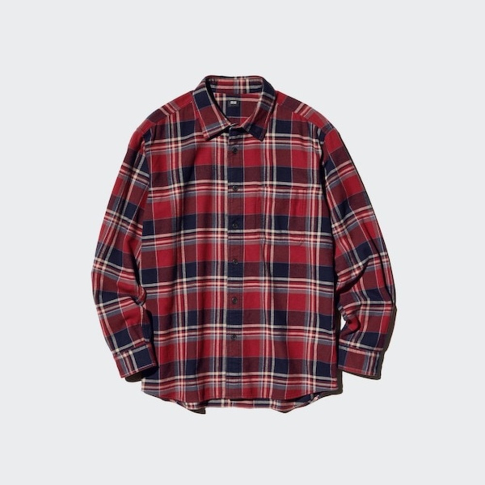 Uniqlo Men's Flannel Plaid Shirt